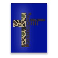 I Can Do All Things Through Christ Who Strengthens Me Camo Poster