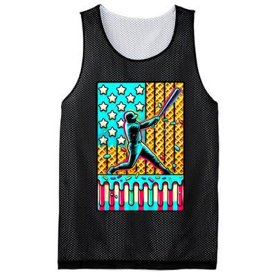 Ice Cream Drip Baseball Stuff Drip For Boy American Flag  Mesh Reversible Basketball Jersey Tank