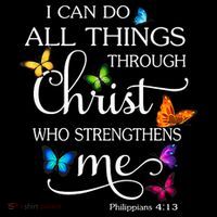 I Can Do All Things Through Christ Who Strengthens Me Butterfly Art Sustainable Bucket Hat