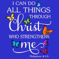 I Can Do All Things Through Christ Who Strengthens Me Butterfly Art Baby Bodysuit