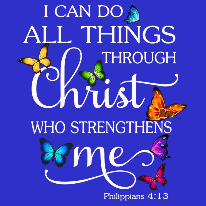 I Can Do All Things Through Christ Who Strengthens Me Butterfly Art Baby Bodysuit