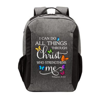 I Can Do All Things Through Christ Who Strengthens Me Butterfly Art Vector Backpack