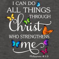 I Can Do All Things Through Christ Who Strengthens Me Butterfly Art Vector Backpack