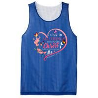 I Can Do All Things Through Christ Butterfly Art Funny Gift Religious Gift Mesh Reversible Basketball Jersey Tank