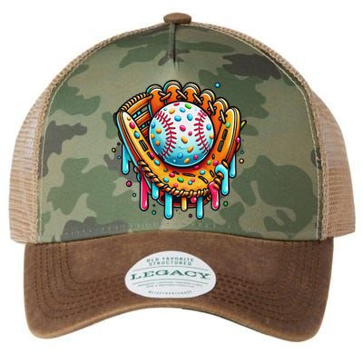 Ice Cream Drip Baseball Stuff Baseball Drip For Legacy Tie Dye Trucker Hat
