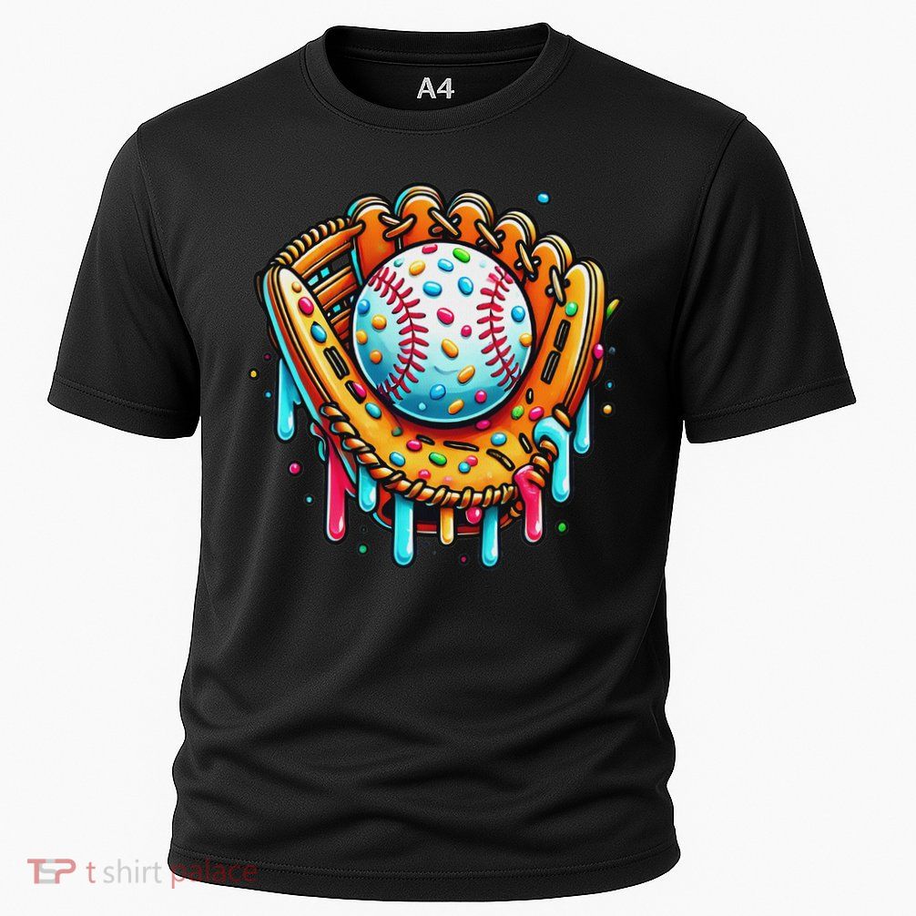 Ice Cream Drip Baseball Stuff Baseball Drip For Performance Shirt