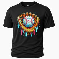 Ice Cream Drip Baseball Stuff Baseball Drip For Cooling Performance Crew T-Shirt