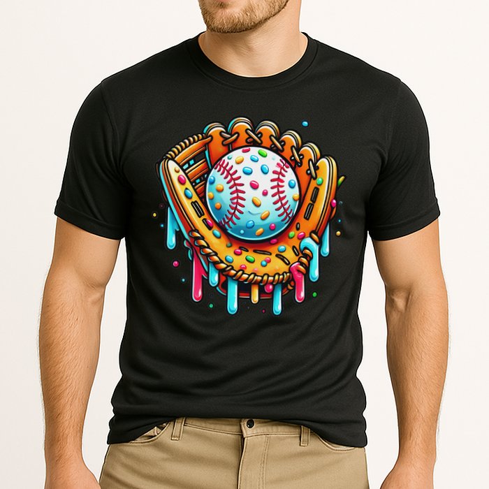 Ice Cream Drip Baseball Stuff Baseball Drip For Cooling Performance Crew T-Shirt