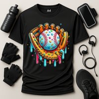 Ice Cream Drip Baseball Stuff Baseball Drip For Cooling Performance Crew T-Shirt