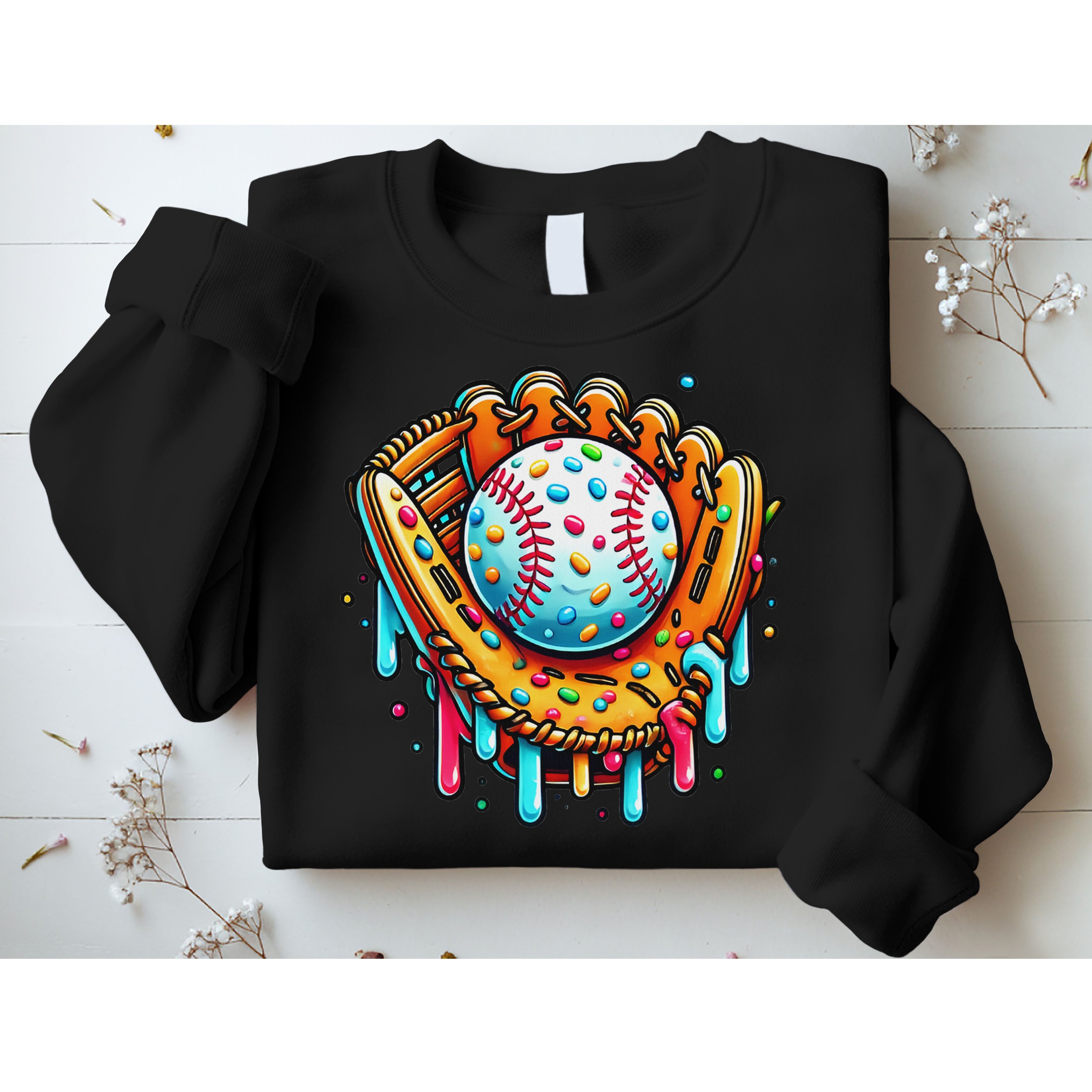 Ice Cream Drip Baseball Stuff Baseball Drip For Sweatshirt