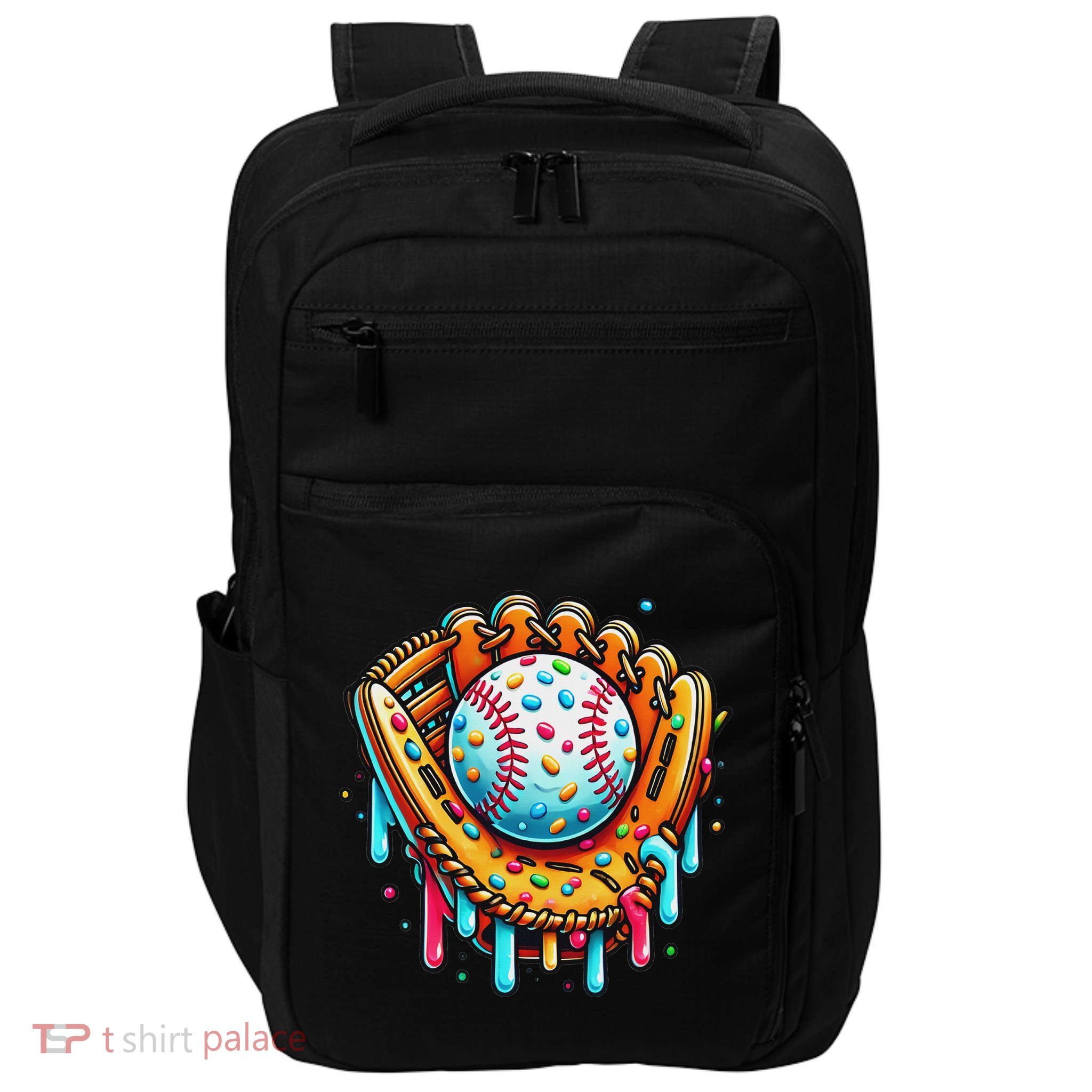 Ice Cream Drip Baseball Stuff Baseball Drip For Impact Tech Backpack