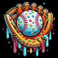 Ice Cream Drip Baseball Stuff Baseball Drip For 16 in Basic Backpack
