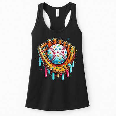 Ice Cream Drip Baseball Stuff Baseball Drip For Womens Tank Top