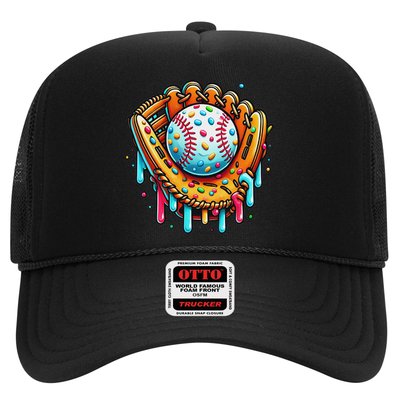 Ice Cream Drip Baseball Stuff Baseball Drip For Trucker Hat