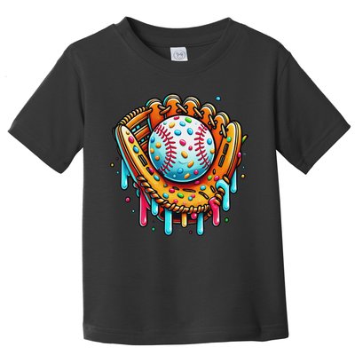 Ice Cream Drip Baseball Stuff Baseball Drip For Toddler T-Shirt