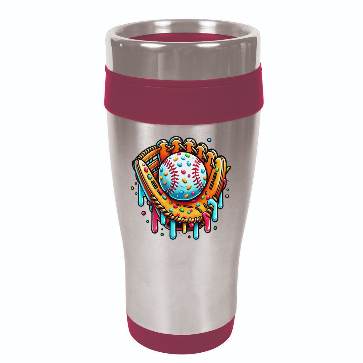 Ice Cream Drip Baseball Stuff Baseball Drip For 16oz Travel Tumbler