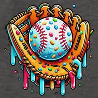 Ice Cream Drip Baseball Stuff Baseball Drip For Vector Backpack