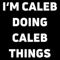 IM Caleb Doing Caleb Things Funny Pom Pom 12in Knit Beanie