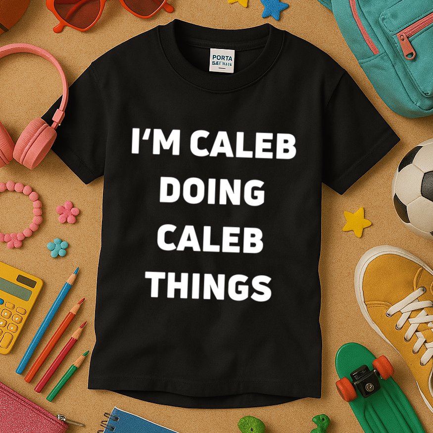 IM Caleb Doing Caleb Things Funny Kids T-Shirt
