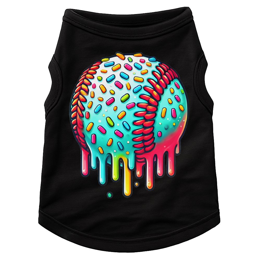 Ice Cream Drip Baseball Stuff Baseball Drip For Doggie Tank