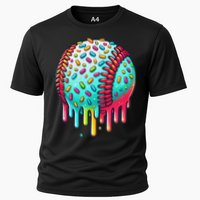 Ice Cream Drip Baseball Stuff Baseball Drip For Cooling Performance Crew T-Shirt
