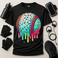 Ice Cream Drip Baseball Stuff Baseball Drip For Cooling Performance Crew T-Shirt