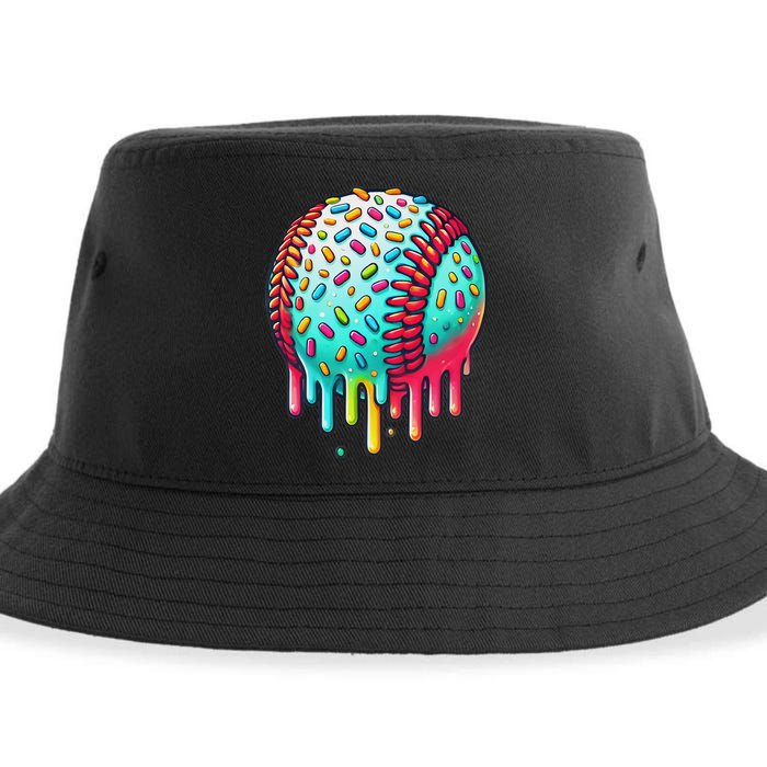 Ice Cream Drip Baseball Stuff Baseball Drip For Sustainable Bucket Hat