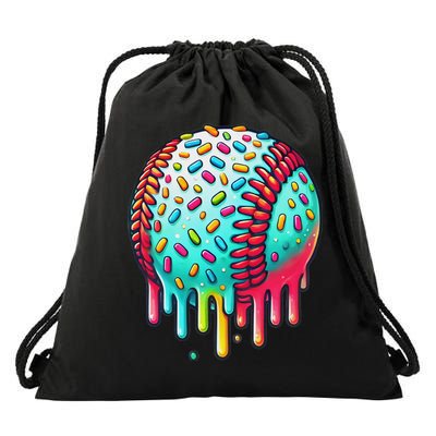 Ice Cream Drip Baseball Stuff Baseball Drip For Drawstring Bag