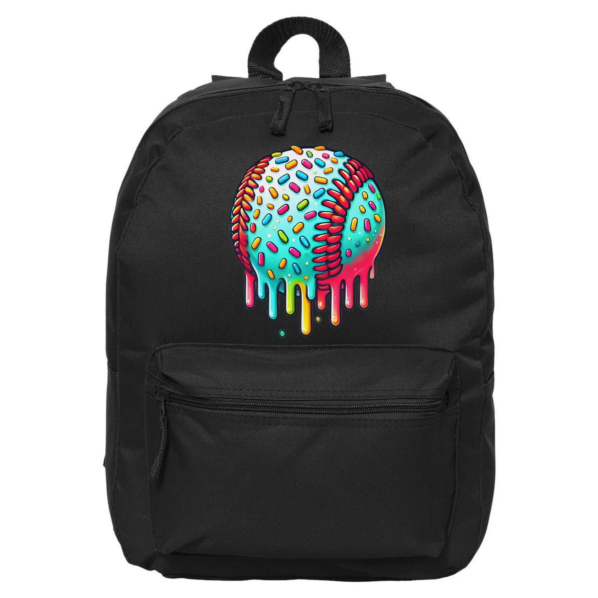 Ice Cream Drip Baseball Stuff Baseball Drip For 16 in Basic Backpack