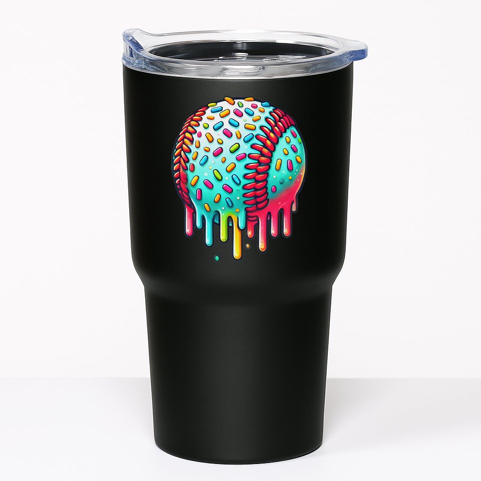 Ice Cream Drip Baseball Stuff Baseball Drip For Tumbler