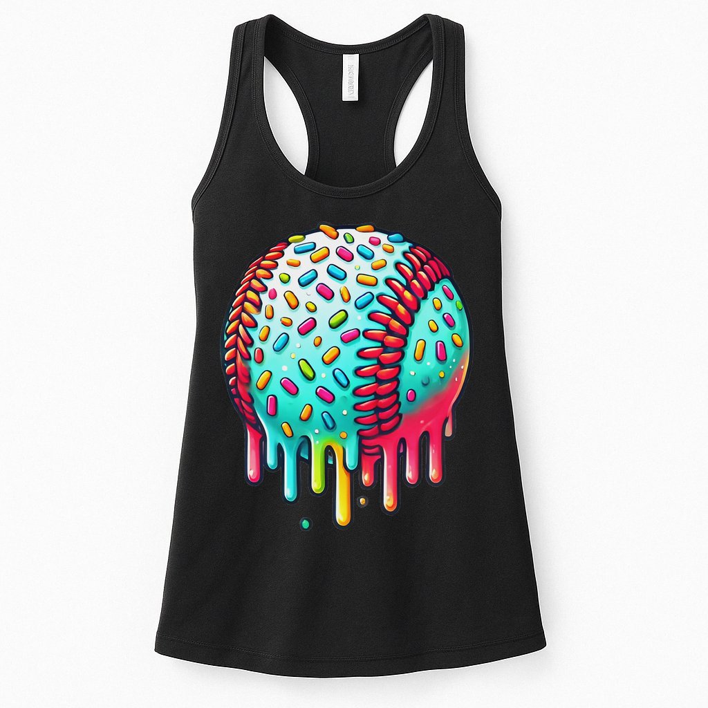 Ice Cream Drip Baseball Stuff Baseball Drip For Womens Tank Top