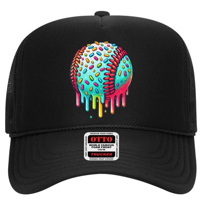 Ice Cream Drip Baseball Stuff Baseball Drip For Trucker Hat