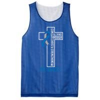 I Can Do Things Jesus Who Strenghtens Me Diabetes Type 1 Meaningful Gift Mesh Reversible Basketball Jersey Tank