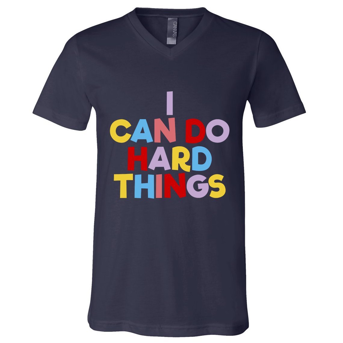 I Can Do Hard Things Teacher Inspiration Do Hard Things V-Neck T-Shirt