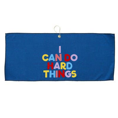 I Can Do Hard Things Teacher Inspiration Do Hard Things Large Microfiber Waffle Golf Towel