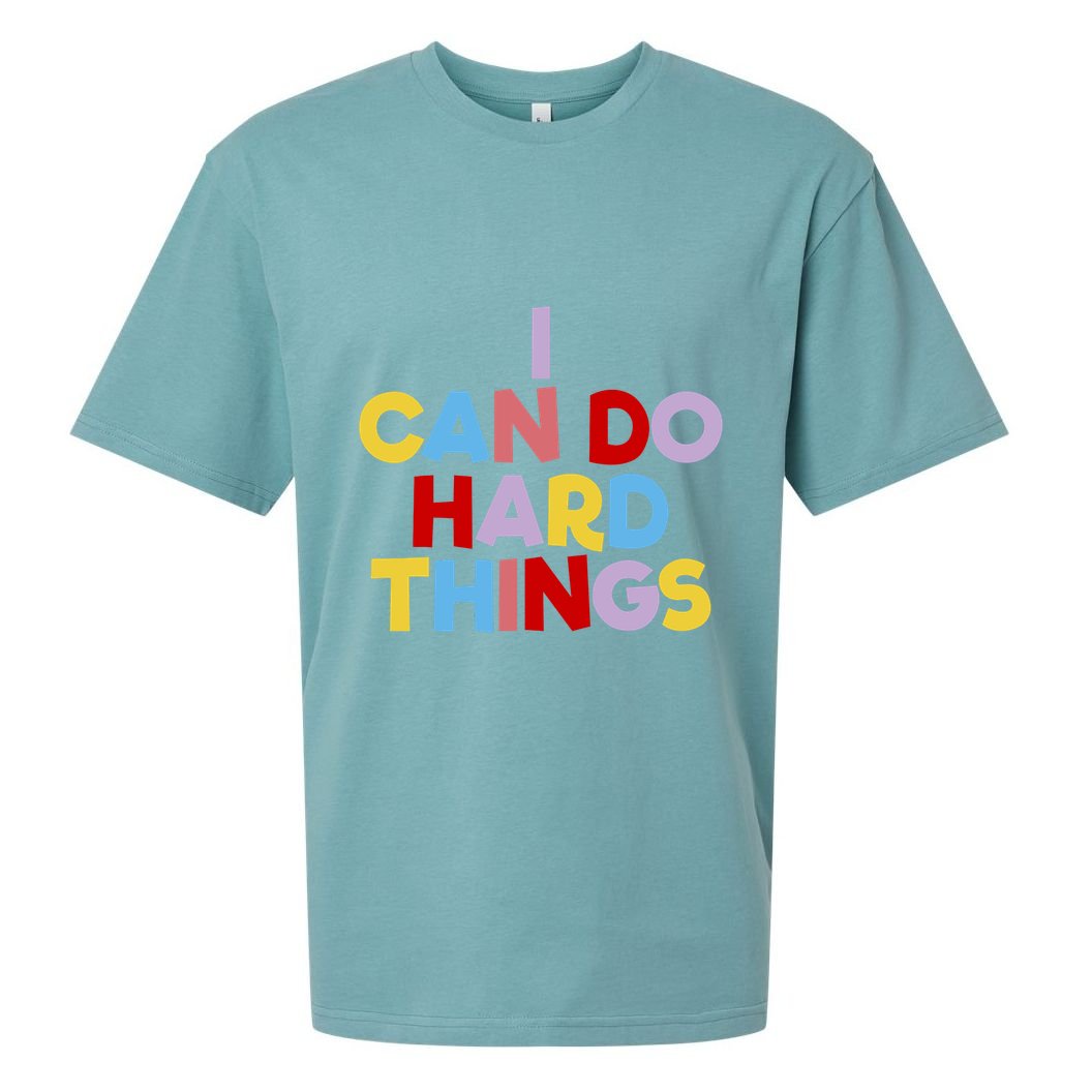 I Can Do Hard Things Teacher Inspiration Do Hard Things Sueded Cloud Jersey T-Shirt