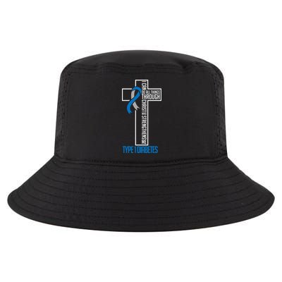 I Can Do Things Jesus Who Strenghtens Me Diabetes Type 1 Cool Comfort Performance Bucket Hat