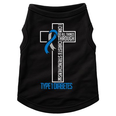 I Can Do Things Jesus Who Strenghtens Me Diabetes Type 1 Doggie Tank