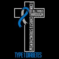 I Can Do Things Jesus Who Strenghtens Me Diabetes Type 1 Button