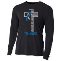 I Can Do Things Jesus Who Strenghtens Me Diabetes Type 1 Cooling Performance Long Sleeve Crew