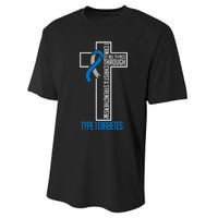 I Can Do Things Jesus Who Strenghtens Me Diabetes Type 1 Performance Sprint T-Shirt