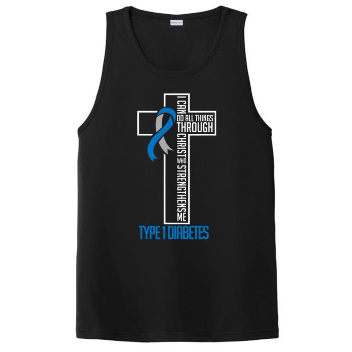 I Can Do Things Jesus Who Strenghtens Me Diabetes Type 1 PosiCharge Competitor Tank