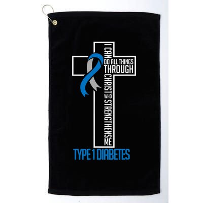I Can Do Things Jesus Who Strenghtens Me Diabetes Type 1 Golf Towel
