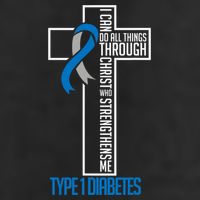 I Can Do Things Jesus Who Strenghtens Me Diabetes Type 1 Golf Towel