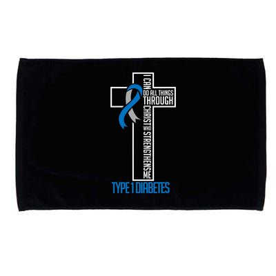 I Can Do Things Jesus Who Strenghtens Me Diabetes Type 1 Microfiber Hand Towel