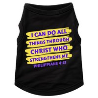 I Can Do All Things Through Christ Who Strengthens Me Doggie Tank