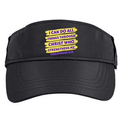 I Can Do All Things Through Christ Who Strengthens Me Adult Drive Performance Visor