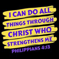 I Can Do All Things Through Christ Who Strengthens Me Pom Pom 12in Knit Beanie