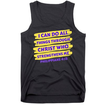 I Can Do All Things Through Christ Who Strengthens Me Tank Top