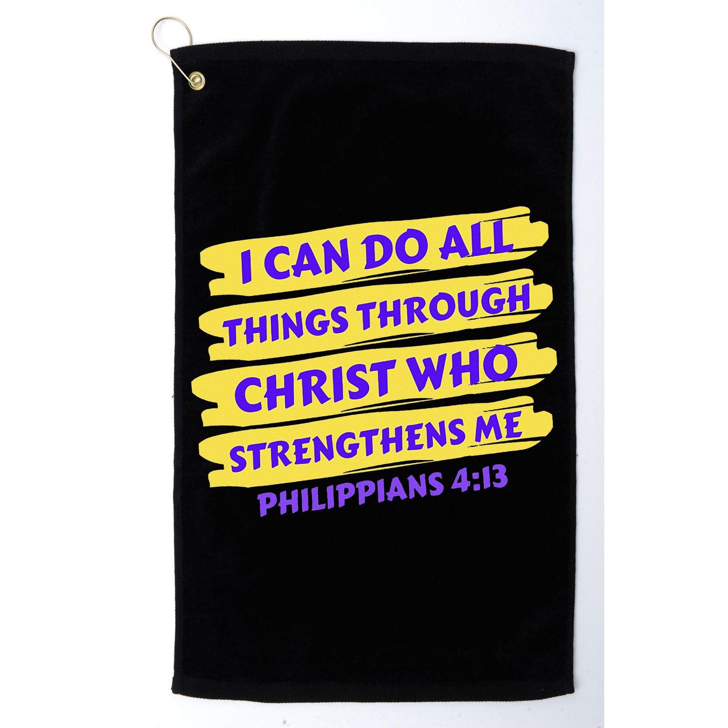 I Can Do All Things Through Christ Who Strengthens Me Golf Towel